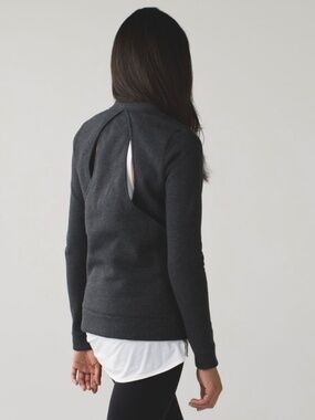 Lululemon &go Endeavor Long Sleeve Sweatshirt | Heathered Black | Size 6